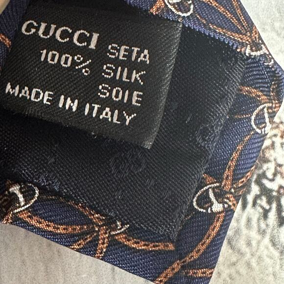 Gucci 100% Silk Pattern Print Ties - Picture 7 of 8